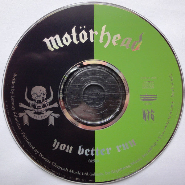Motörhead : You Better Run (CD, Single, Promo)