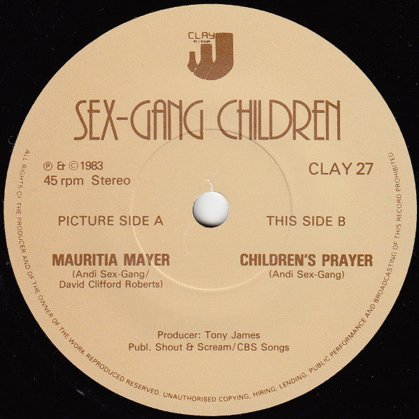 Sex Gang Children : Mauritia Mayer (7", Single)