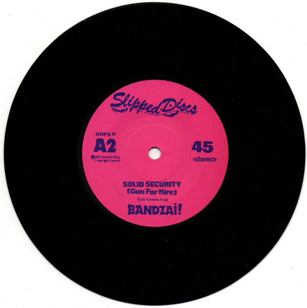 Bandzai! : Zig-Zag / Solid Security (Gun For Hire) (7", Single)