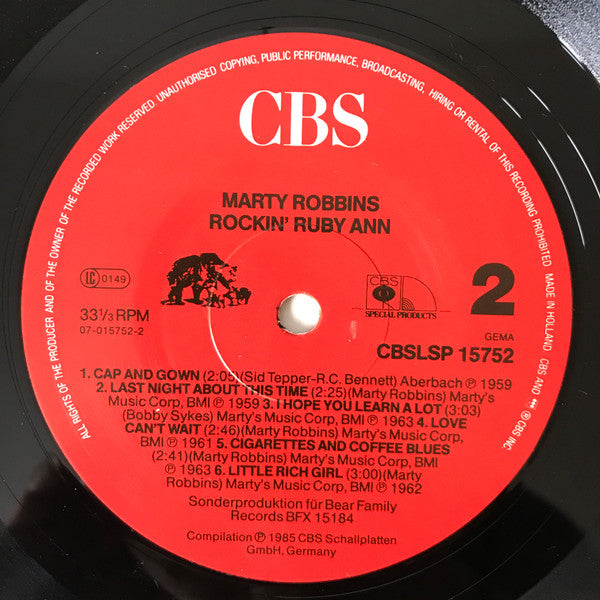 Marty Robbins : Rockin' Rollin' Robbins Vol. 3 (LP, Comp)