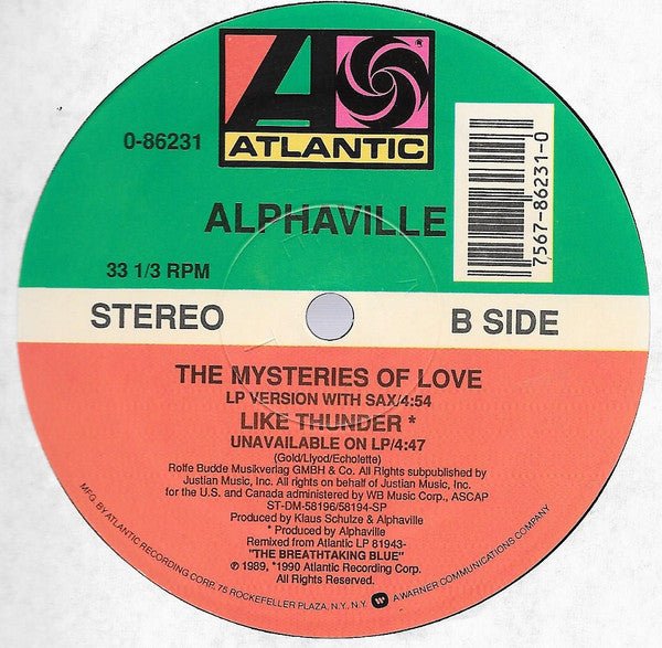 Alphaville : Mysteries Of Love (12", Single)
