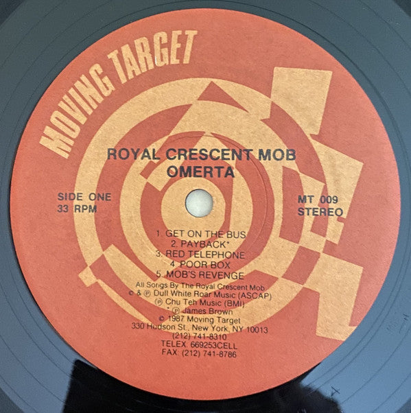 Royal Crescent Mob : Omerta (LP, Album)