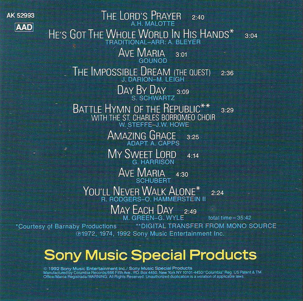 Andy Williams : Songs Of Faith (CD, Comp)