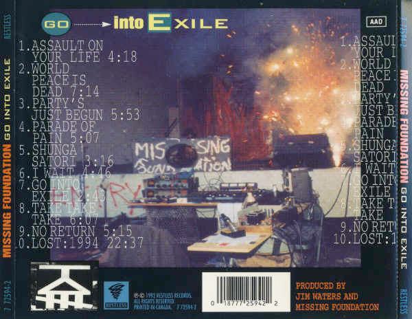 Missing Foundation : Go Into Exile (CD, Album)