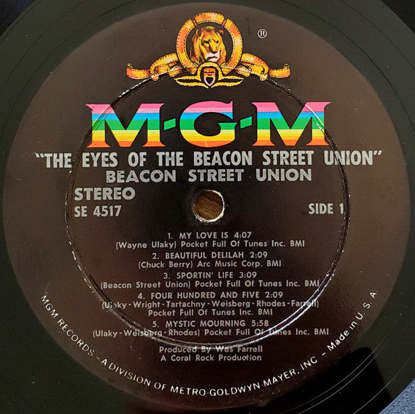Beacon Street Union : The Eyes Of The Beacon Street Union (LP, Album, Wad)