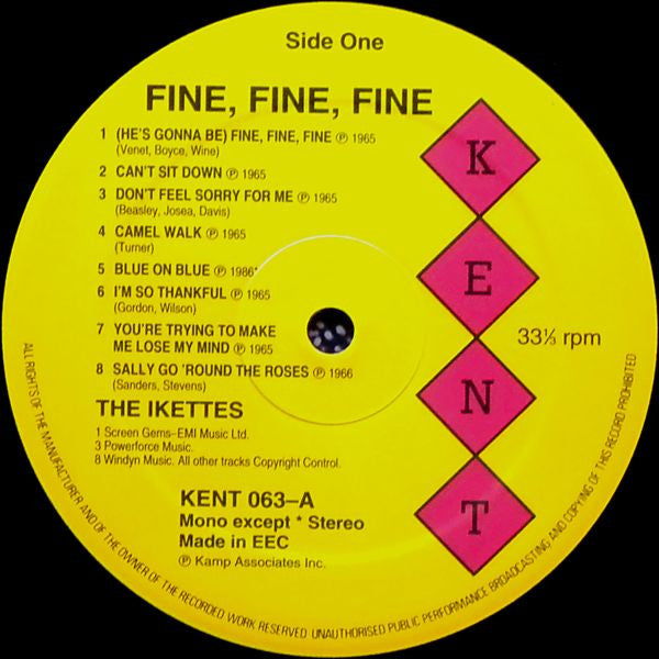 The Ikettes : Fine Fine Fine (LP, Comp, RE)