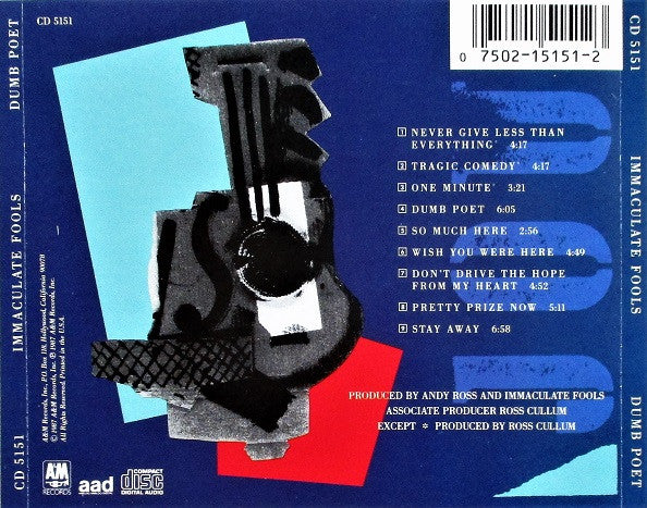 Immaculate Fools : Dumb Poet (CD, Album)