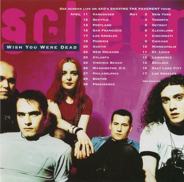 Scheer : Wish You Were Dead (CD, Single, Promo, Tou)