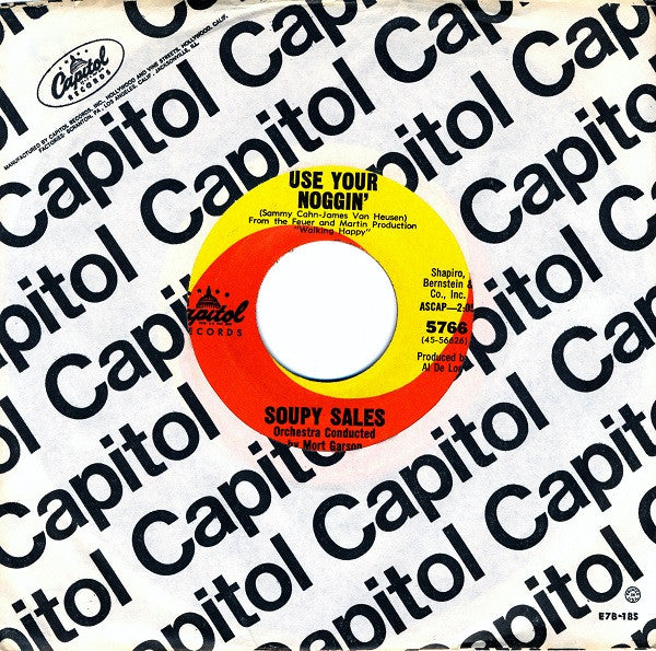 Soupy Sales : Use Your Noggin' (7", Single)
