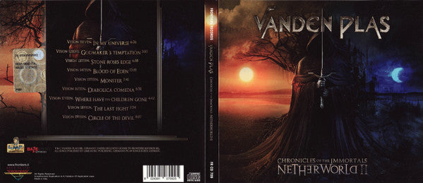 Vanden Plas : Chronicles Of The Immortals (Netherworld II) (CD, Album, Dig)
