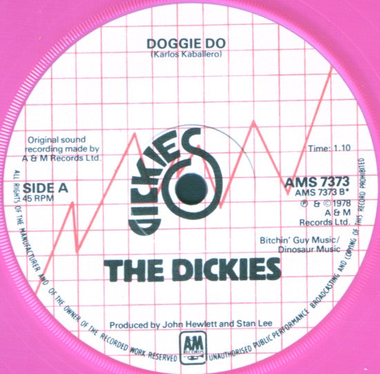 The Dickies : Eve Of Destruction / Doggie Do (7", Single, Pin)