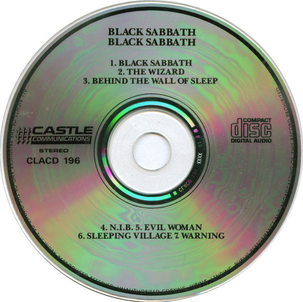 Black Sabbath : Black Sabbath (CD, Album, RE)