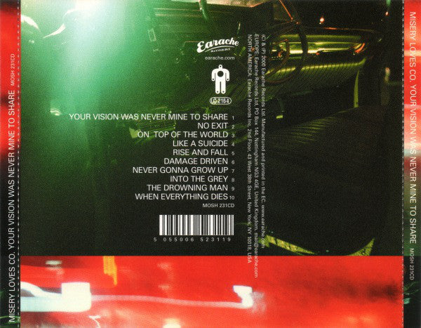 Misery Loves Co. : Your Vision Was Never Mine To Share (CD, Album)