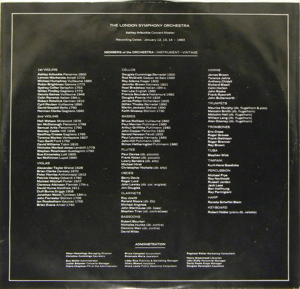 Frank Zappa / London Symphony Orchestra Conducted By Kent Nagano : The London Symphony Orchestra - Zappa Vol. 1 (LP, Album)