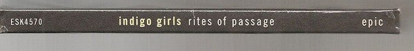 Indigo Girls : Rites Of Passage (CD, Album, Ltd, Promo, S/Edition, Die)