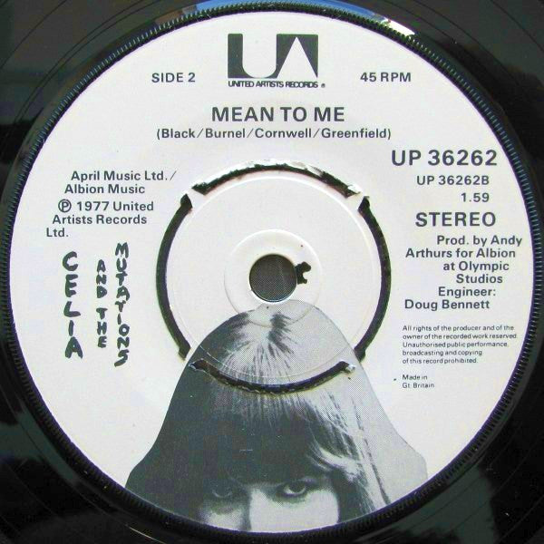 Celia And The Mutations : Mony Mony (7", Single)