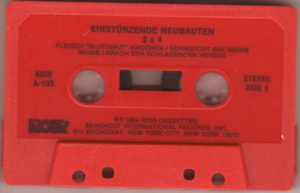Einstürzende Neubauten : 2 x 4 (Cass, Album, Red)