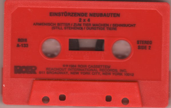 Einstürzende Neubauten : 2 x 4 (Cass, Album, Red)