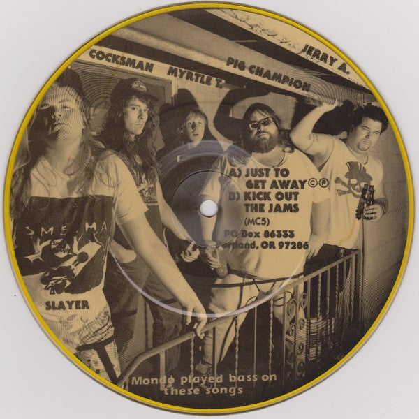 Poison Idea : Just To Get Away (7", Single, Pic, Yel)