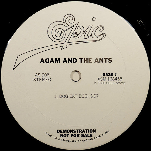 Adam And The Ants : Dog Eat Dog / Kings Of The Wild Frontier / Antmusic (12", Promo)