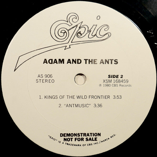 Adam And The Ants : Dog Eat Dog / Kings Of The Wild Frontier / Antmusic (12", Promo)