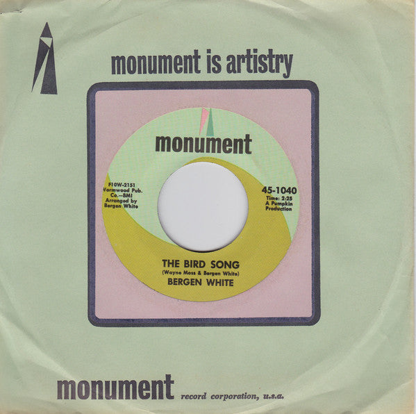Bergen White : The Bird Song / If It's Not Asking Too Much (7", Single)