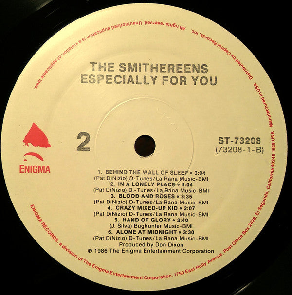 The Smithereens : Especially For You (LP, Album, Spe)
