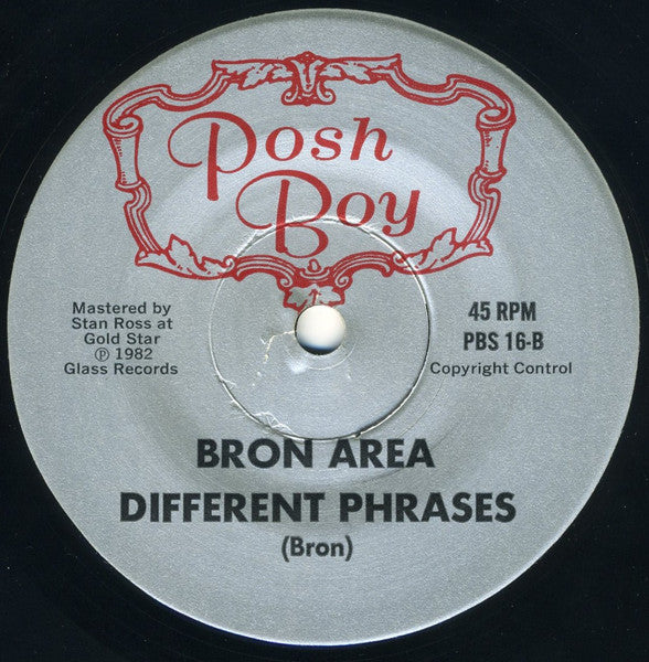 Bron Area : You Would Be Amazed / Dancing / Different Phrases (7")
