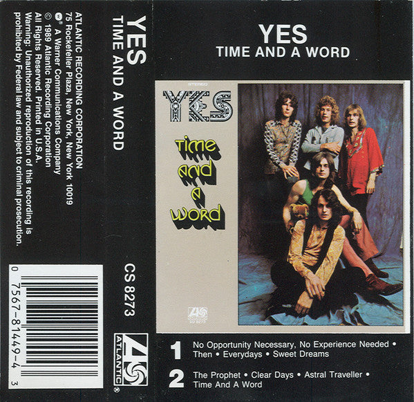 Yes : Time And A Word (Cass, Album, RE)