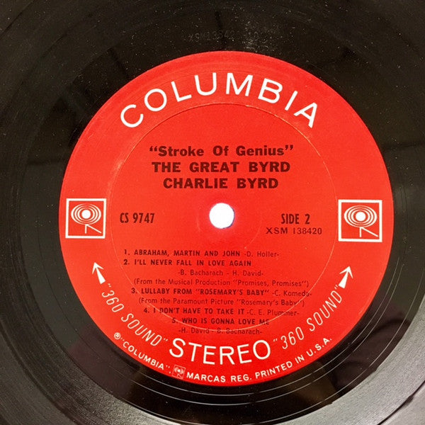 Charlie Byrd : The Great Byrd (LP, Album, San)