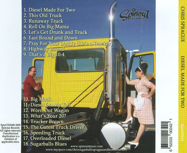 Chris Sprague (2) : Diesel Made For Two (CD, Album)