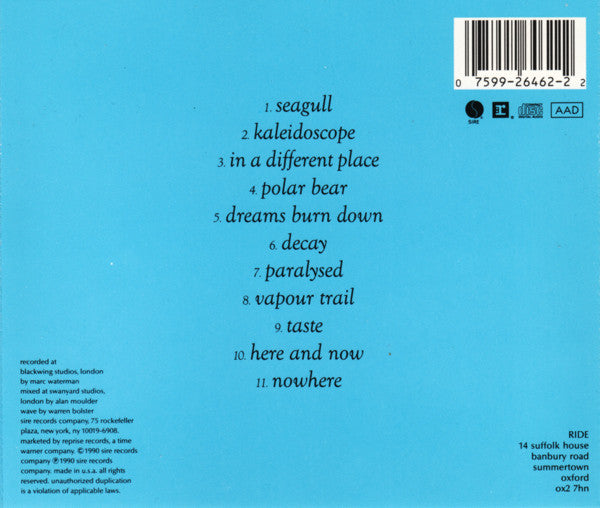 Ride : Nowhere (CD, Album, SRC)