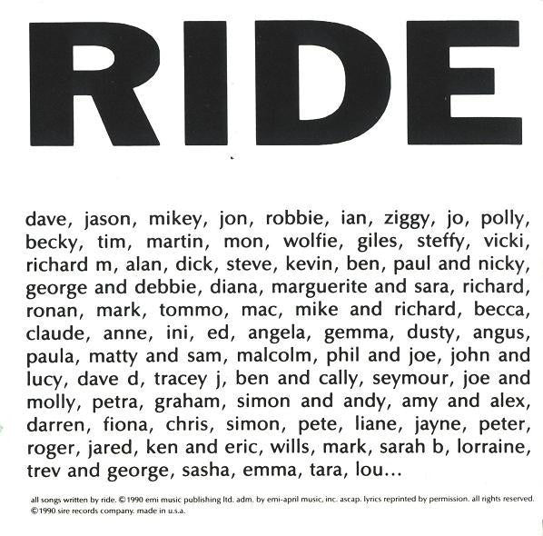 Ride : Nowhere (CD, Album, SRC)