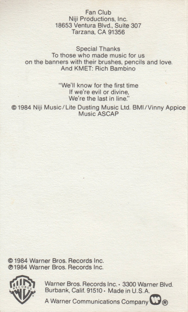 Dio (2) : The Last In Line (Cass, Album, SR,)