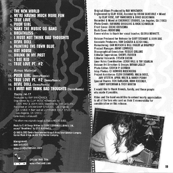 X (5) : More Fun In The New World (CD, Album, RE, RM)