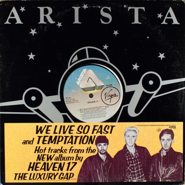 Heaven 17 : We Live So Fast / Temptation (12")