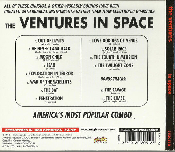 The Ventures : (The) Ventures In Space (CD, RM)