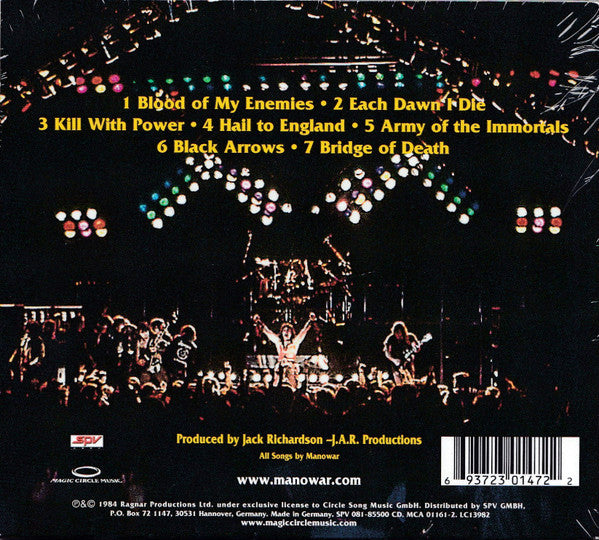 Manowar : Hail To England (CD, Album, RE, RM, Sil)