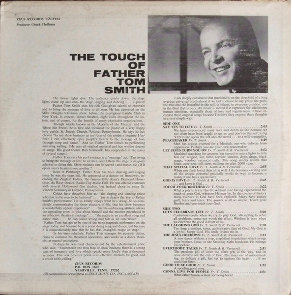 Father Tom Smith : The Touch Of Father Tom Smith (LP, Album)