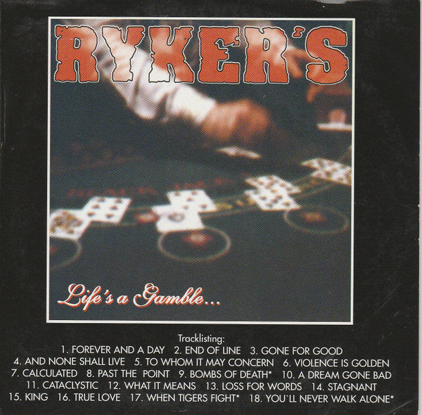 Ryker's : Life's A Gamble... (CD, Album, Promo)