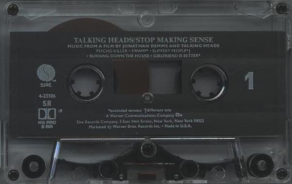Talking Heads : Stop Making Sense (Cass, Album, SR,)