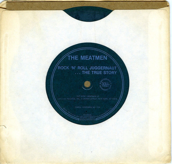 Meatmen : Rock 'N' Roll Juggernaut... The True Story (Flexi, 7", S/Sided, Blu)