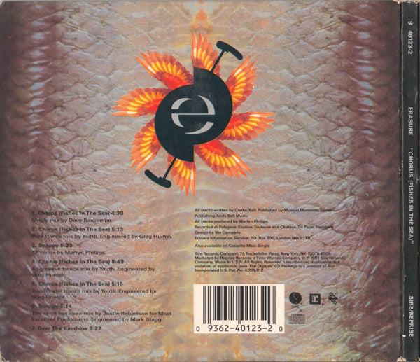 Erasure : Chorus (Fishes In The Sea) (CD, Maxi, RE, Dig)