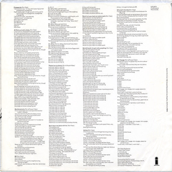 Sparks : Propaganda (LP, Album, Pit)