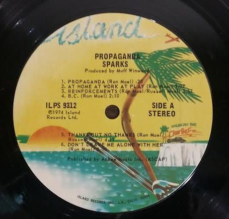 Sparks : Propaganda (LP, Album, Pit)