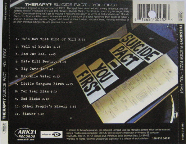 Suicide Pact - Therapy?