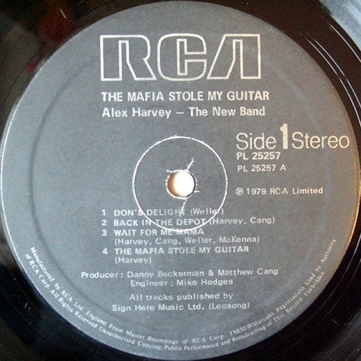The Mafia Stole My Guitar - Alex Harvey - The New Band