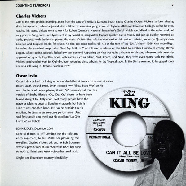 King's Serious Soul Vol. 2: Counting Teardrops - Various