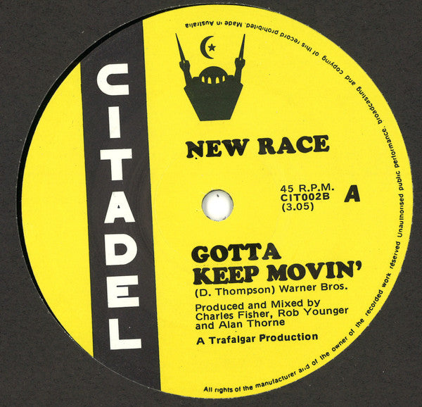 Crying Sun / Gotta Keep Movin' - New Race