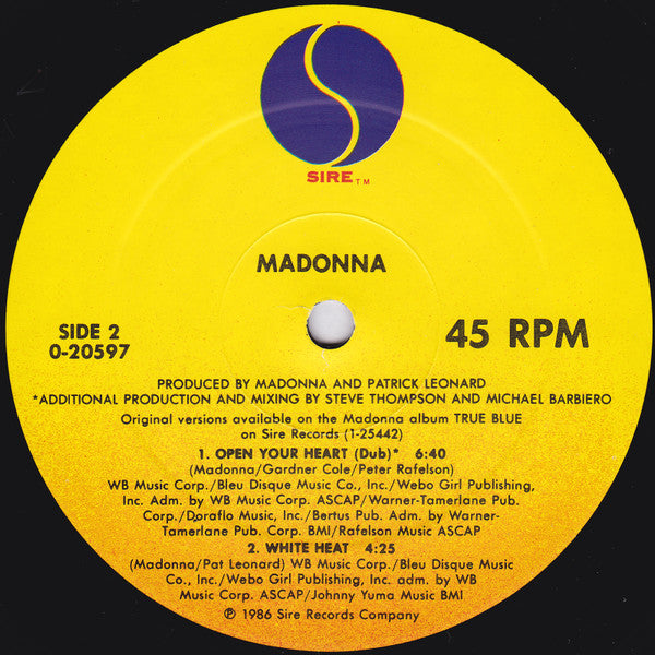Open Your Heart - Madonna